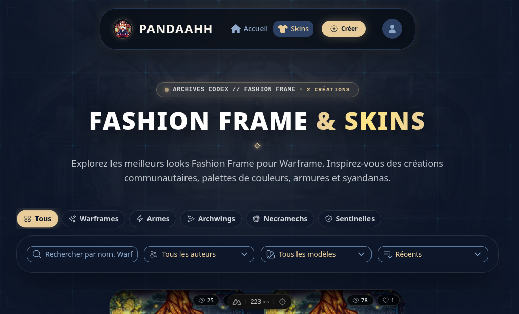 Warframe : Fashion
